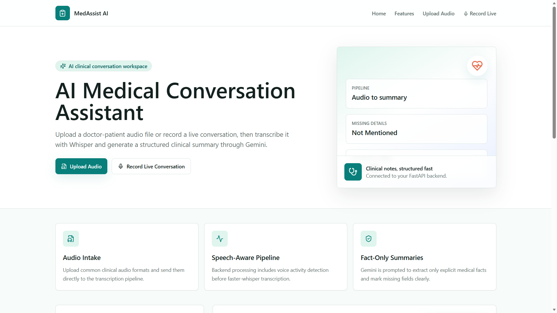 MedAssist AI project screenshot