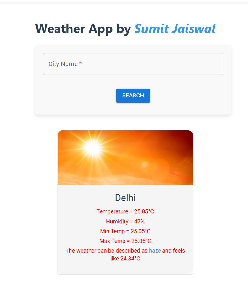 Weather app